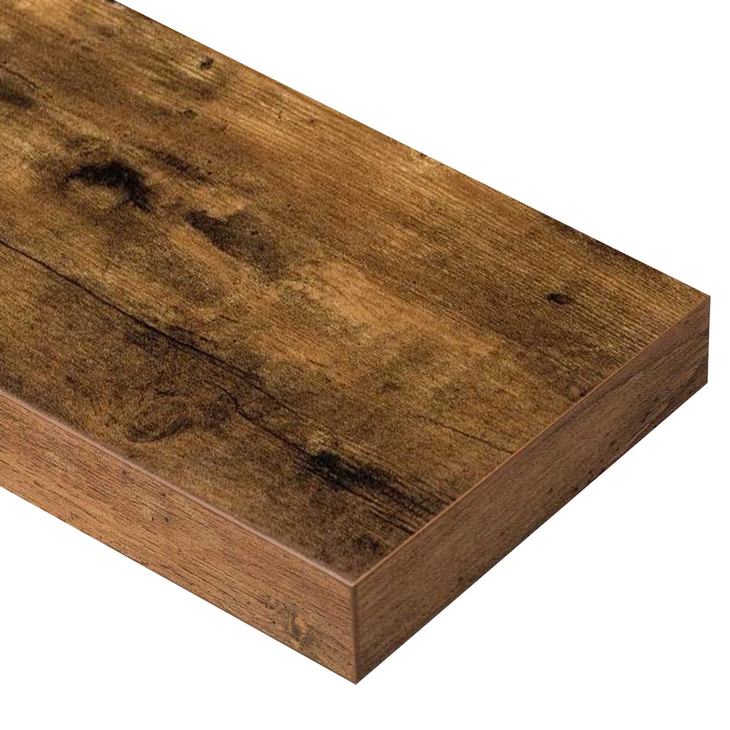 Bathroom Floating Wall Shelves Set of 2 – Rustic Brown 15.7”